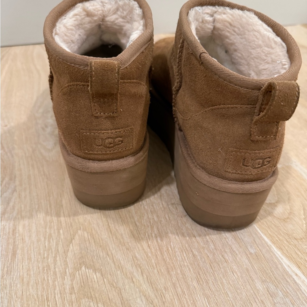 UGG Women's Tan chestnut Ulta mini Platform Boots - Picture 5 of 16